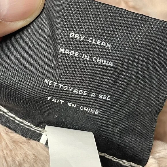 Marc New York Andrew Marc Womens Faux Fur Vest M Pink - Picture 5 of 7